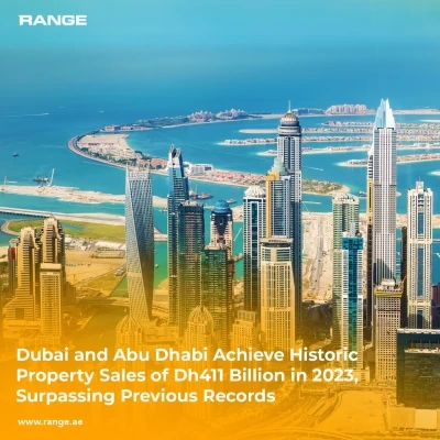 Dubai and Abu Dhabi Achieve Historic Property Sales of Dh411 Billion in 2023, Surpassing Previous Records