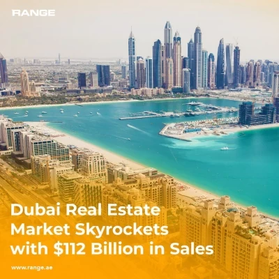 In 2023, Dubai's real estate market soared with $112 billion in sales