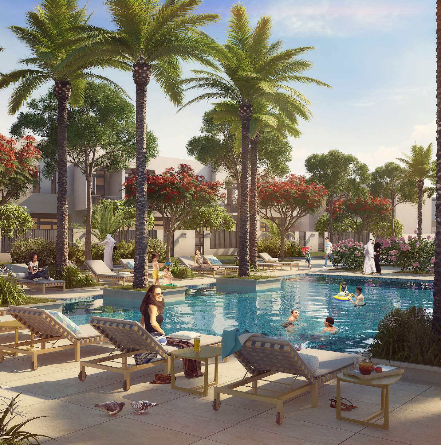 Safi Townhouses in Town Square Dubai
