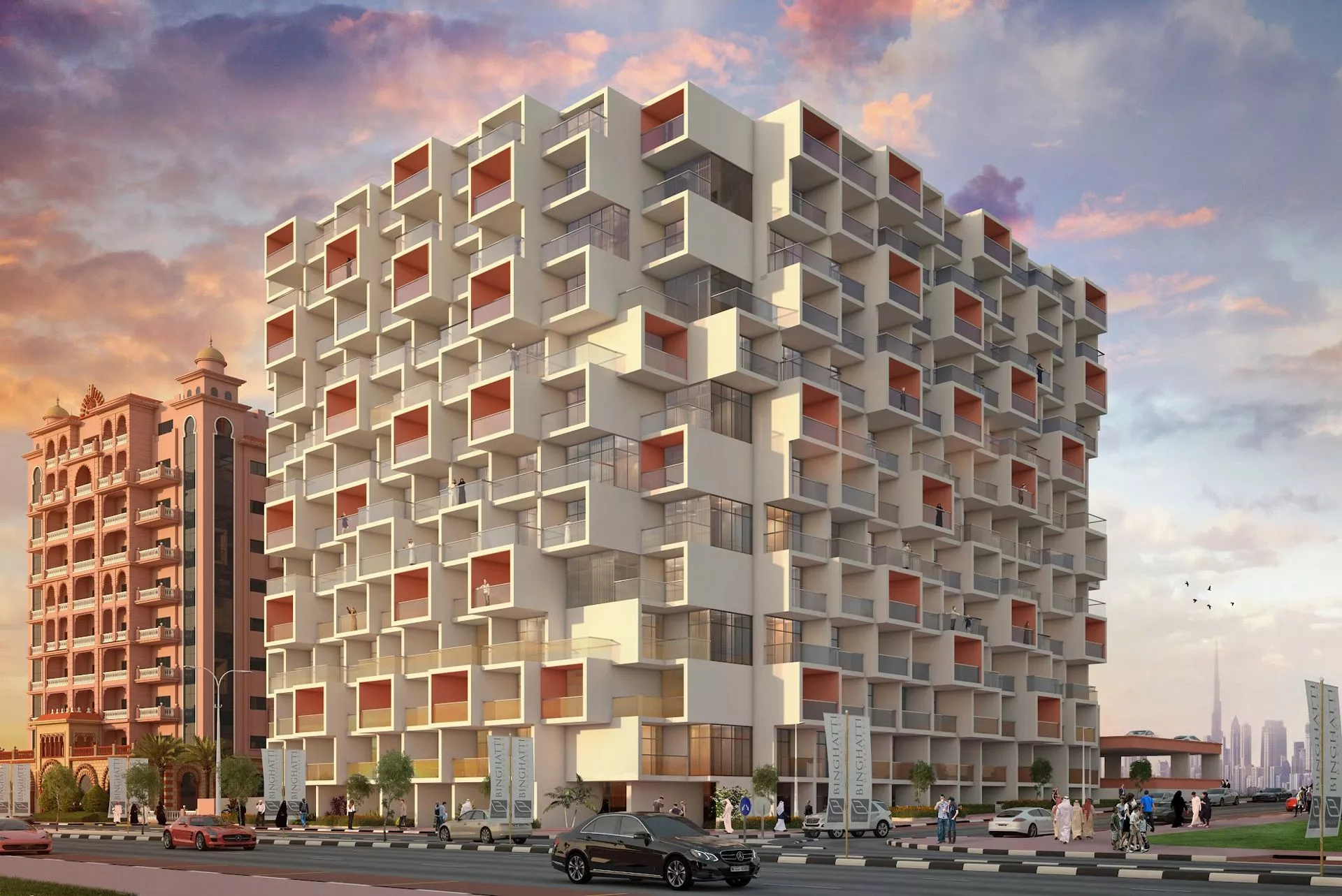 Binghatti Apartments, developed by Binghatti Developers at Dubai Silicon Oasis