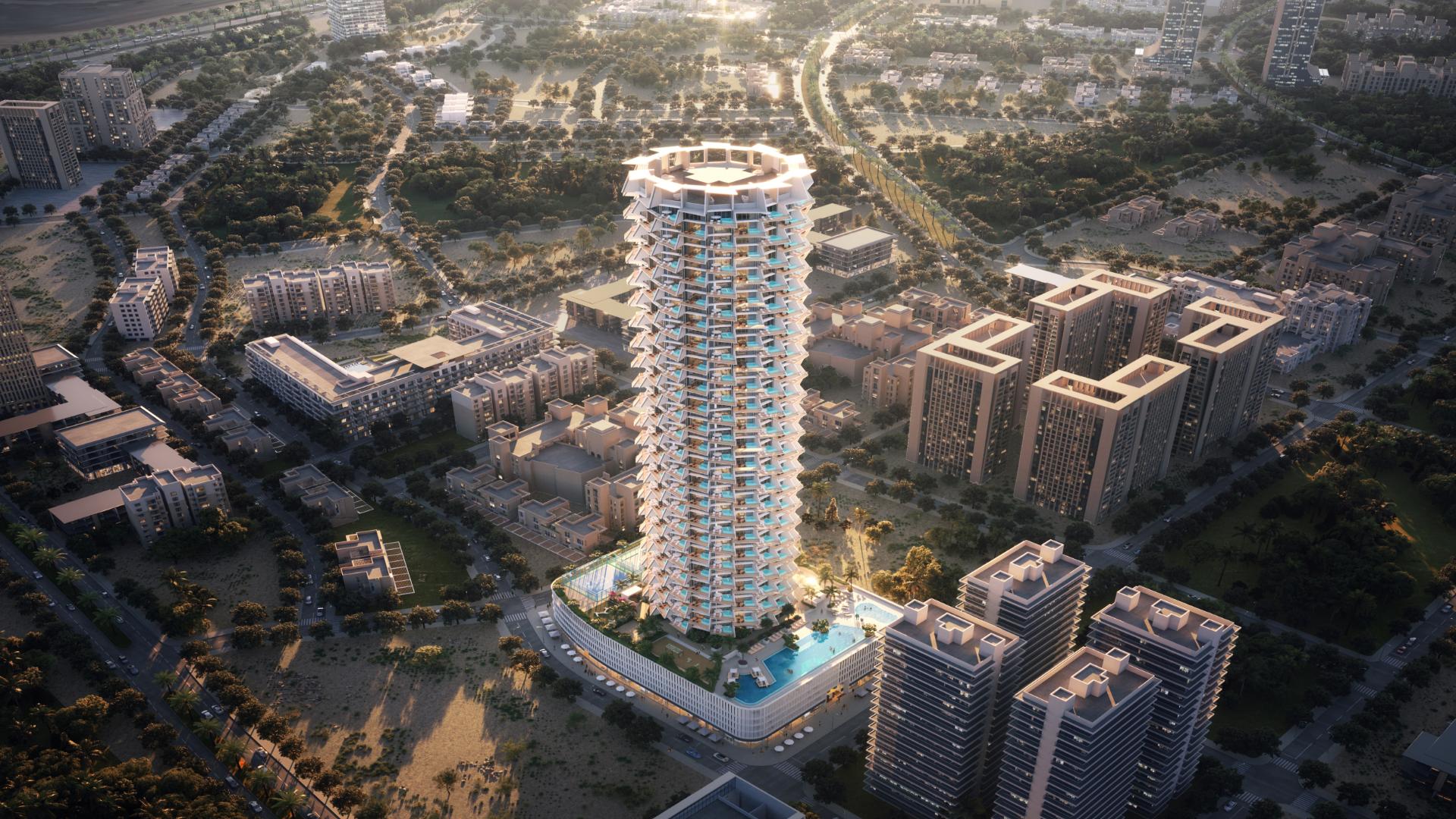Binghatti Grove, located in Jumeirah Village Circle, Dubai