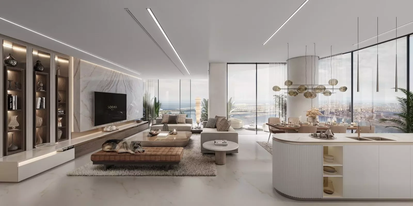 Spacious 1-bedroom apartment in Sobha One