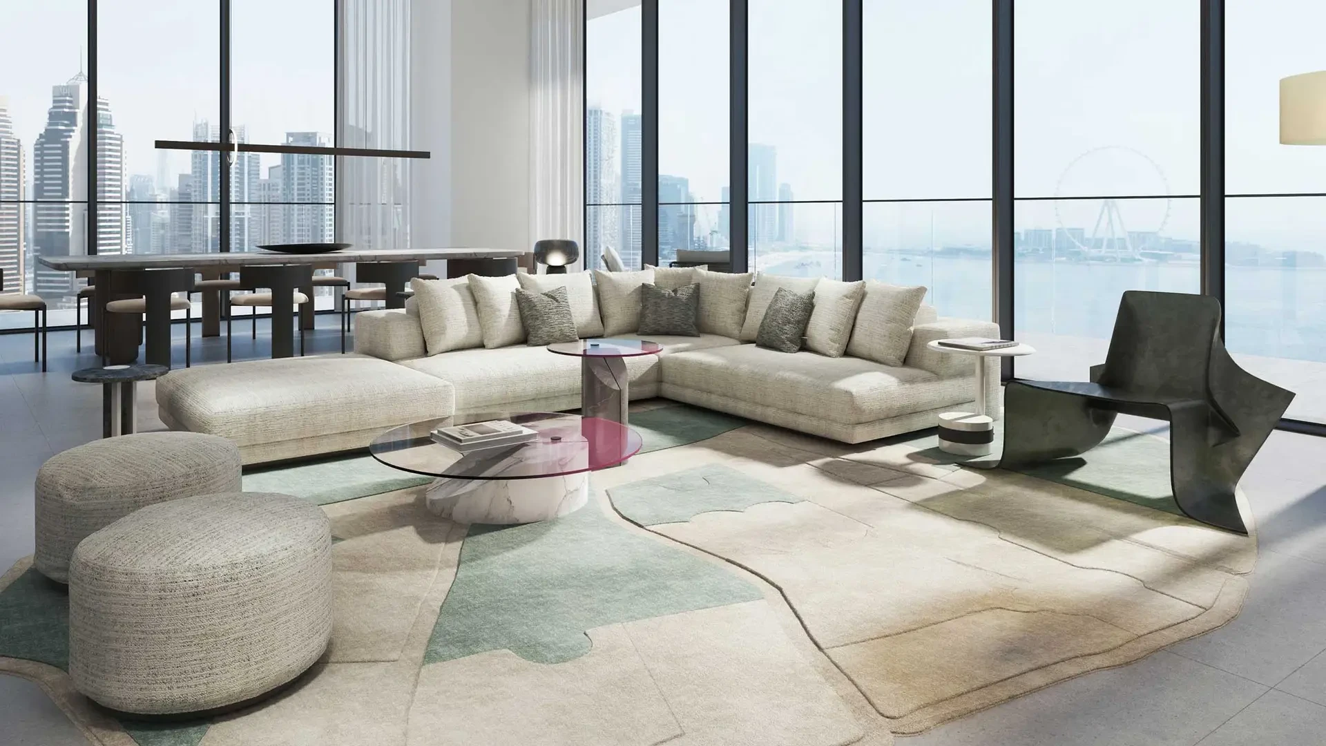 Modern 3-bedroom + maid + study apartment for sale in W Residences